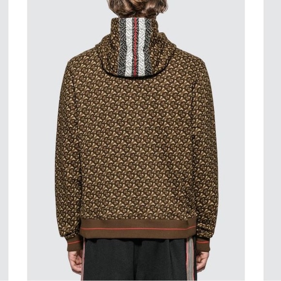 Burberry Brown Monogram Stripe Print Hoodie Size XS - Picture 5 of 13